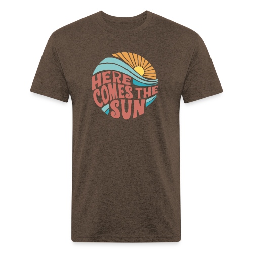 Here Comes The Sun - Men’s Fitted Poly/Cotton T-Shirt
