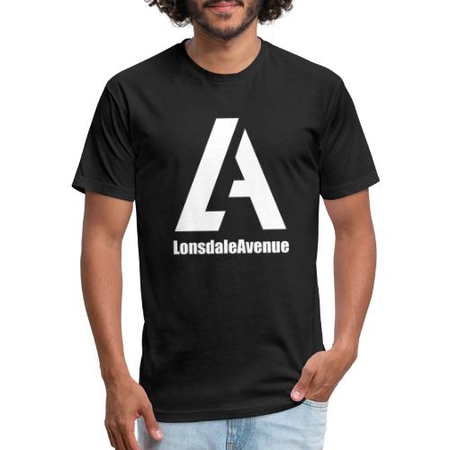 Lonsdale Avenue Logo White Text - Unisex Poly/Cotton T-Shirt