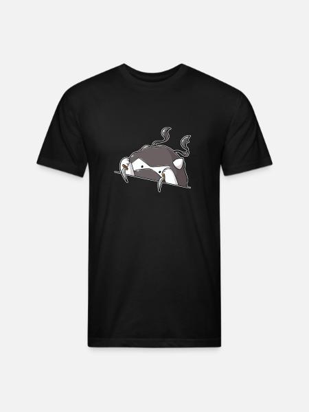 Cat DnD Rogue - Unisex Poly/Cotton T-Shirt - black