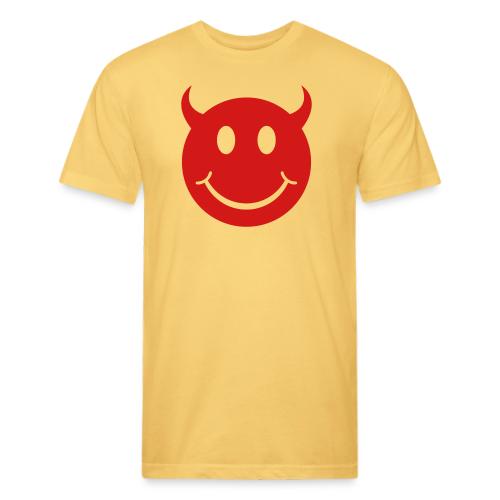 Smiley Devil Face - Unisex Poly/Cotton T-Shirt