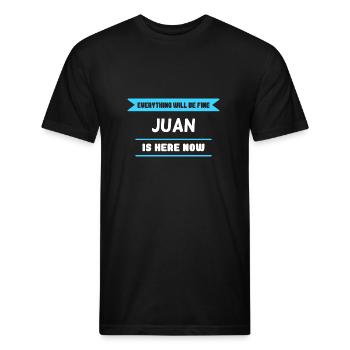 Juan Name Saying for proud Juans - Unisex Poly/Cotton T-Shirt - black - Front - Jose (178cm)