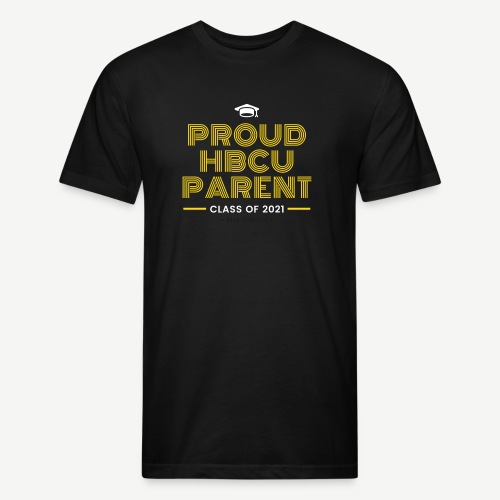 Proud HBCU Parent - Class of 2021 - Men’s Fitted Poly/Cotton T-Shirt