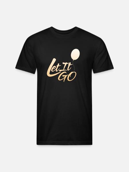 Let It GO - Unisex Poly/Cotton T-Shirt - black