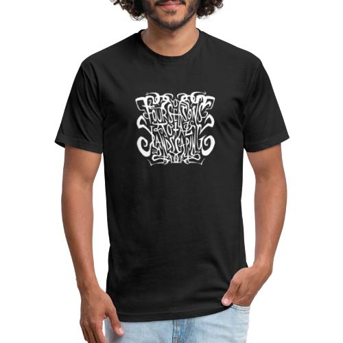 Four Seasons Total Landscaping Black Metal - Fitted Cotton/Poly T-Shirt by Next Level