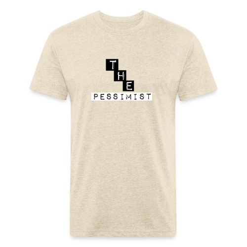 The pessimist Abstract Design - Men’s Fitted Poly/Cotton T-Shirt