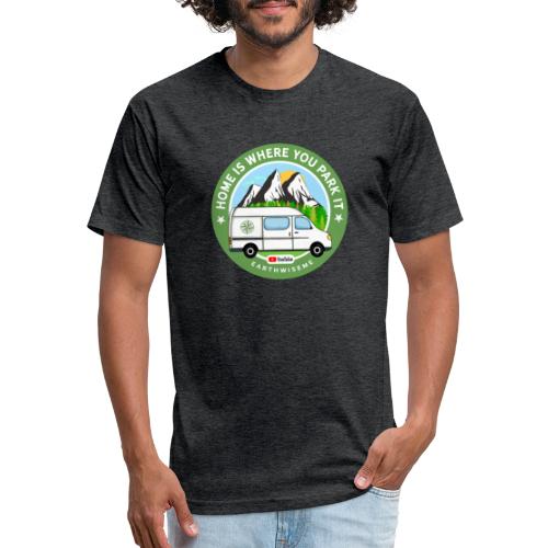 Van Home Travel / Home is where you park it / Van - Men’s Fitted Poly/Cotton T-Shirt