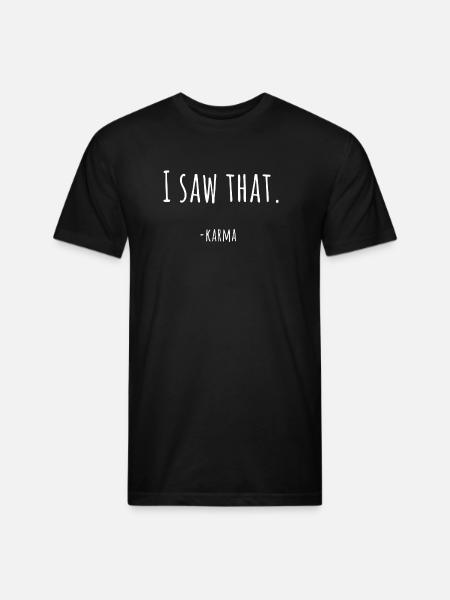 I saw that - Unisex Poly/Cotton T-Shirt - black