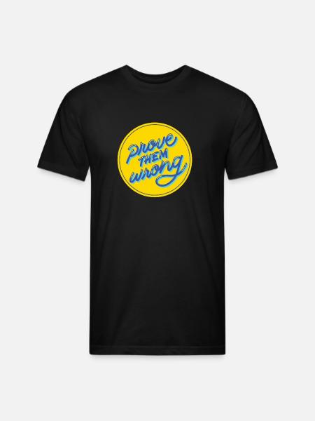 prove them wrong - Unisex Poly/Cotton T-Shirt - black