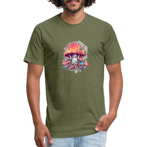 Mushroom Fun Room - Men’s Fitted Poly/Cotton T-Shirt