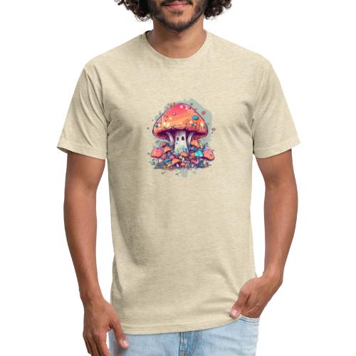 Mushroom Fun Room - Men’s Fitted Poly/Cotton T-Shirt