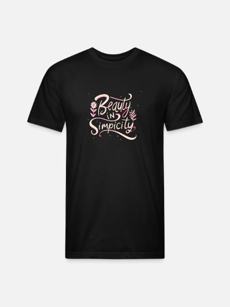 Beauty in Simplicity - Unisex Poly/Cotton T-Shirt - black
