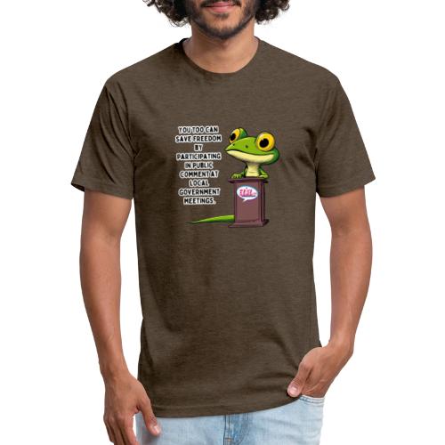 Public Comment Lizard Design - Unisex Poly/Cotton T-Shirt