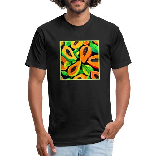 Tropical Papaya Paradise - Unisex Poly/Cotton T-Shirt