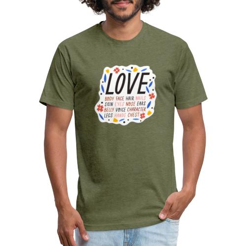 love - Men’s Fitted Poly/Cotton T-Shirt