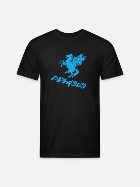 pegasus - Unisex Poly/Cotton T-Shirt - black
