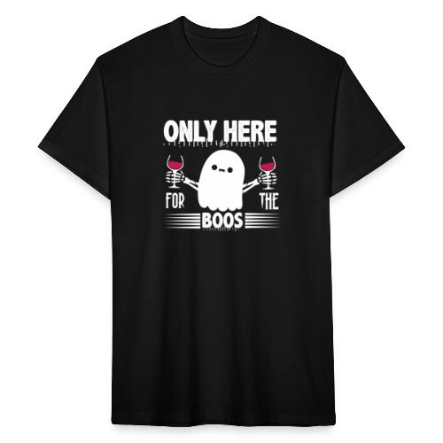 Only Here For The Boos Funny Halloween gifts - Fitted Cotton/Poly T-Shirt by Next Level