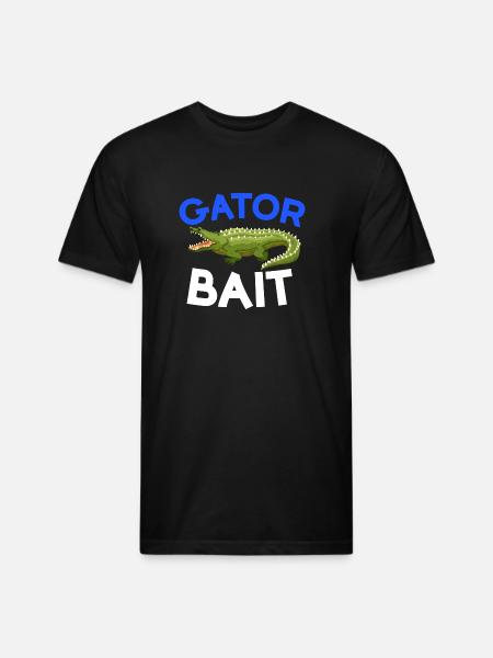Gator Bait Crocs - Unisex Poly/Cotton T-Shirt - black