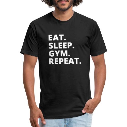 Eat Sleep Gym - Fitness Apparel & Workout Merch - Unisex Poly/Cotton T-Shirt