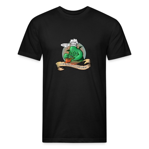 Cooking with Cthulhu - Fitted Cotton/Poly T-Shirt by Next Level