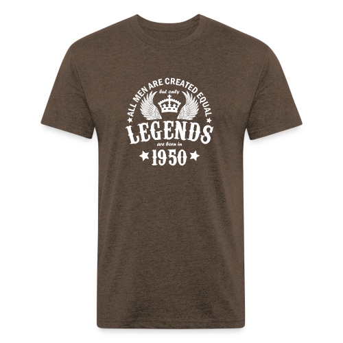 Legends are Born in 1950 - Men’s Fitted Poly/Cotton T-Shirt