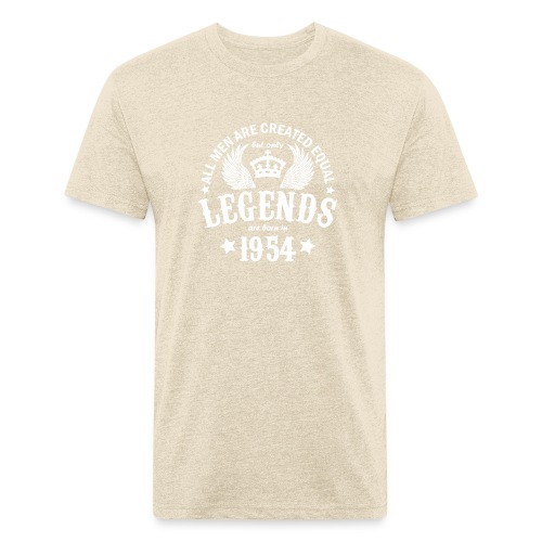 Legends are Born in 1954 - Men’s Fitted Poly/Cotton T-Shirt