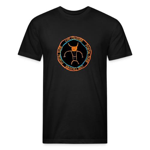 Portal Dude - Men’s Fitted Poly/Cotton T-Shirt