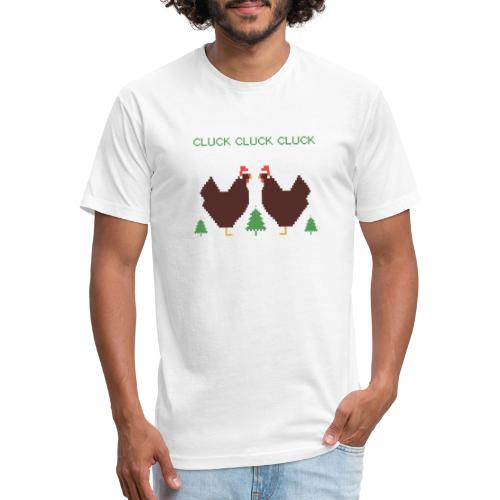 cluck cluck cluck - Men’s Fitted Poly/Cotton T-Shirt