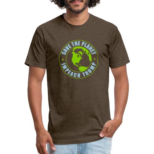 Impeach Trump Save The Planet - Fitted Cotton/Poly T-Shirt by Next Level