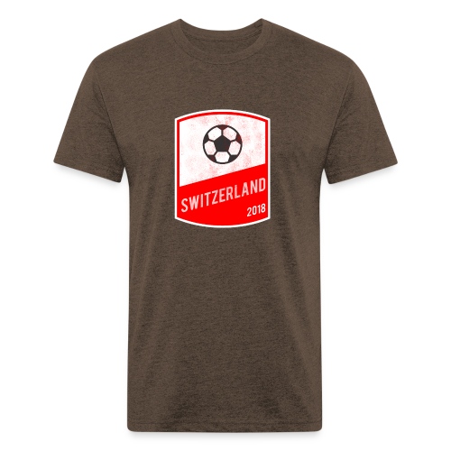 Switzerland Team - World Cup - Russia 2018 - Men’s Fitted Poly/Cotton T-Shirt