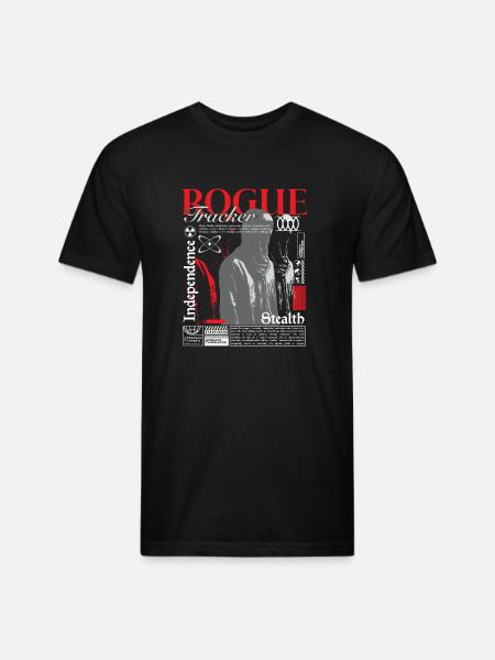 Rogue Tracker - Unisex Poly/Cotton T-Shirt - black