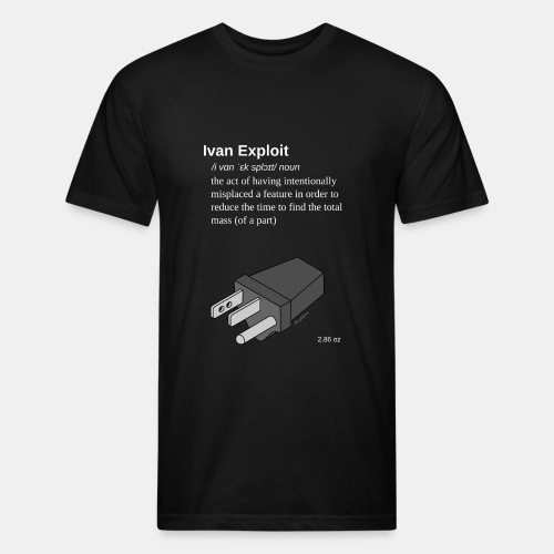 Ivan Exploit - 3D CAD Speedmodeling - US version - Fitted Cotton/Poly T-Shirt by Next Level