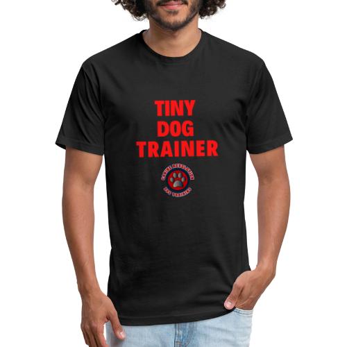 Tiny Dog Trainer - Men’s Fitted Poly/Cotton T-Shirt