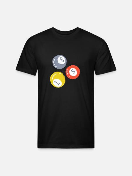3 Billiards Ball - Unisex Poly/Cotton T-Shirt - black