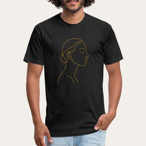 Aesthetic Line art Woman - Relaxation - Unisex Poly/Cotton T-Shirt