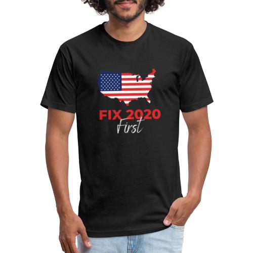 Fix 2020 First - Men’s Fitted Poly/Cotton T-Shirt