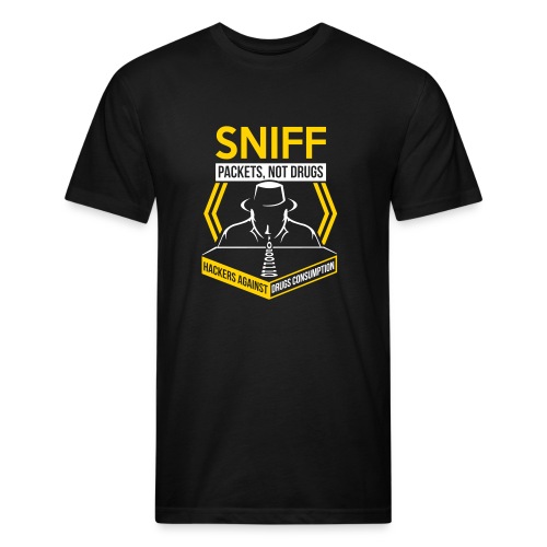 Sniff Packets Not Drugs - Men’s Fitted Poly/Cotton T-Shirt