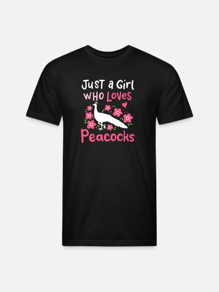 Peacocks Peacock Lover - Unisex Poly/Cotton T-Shirt - black