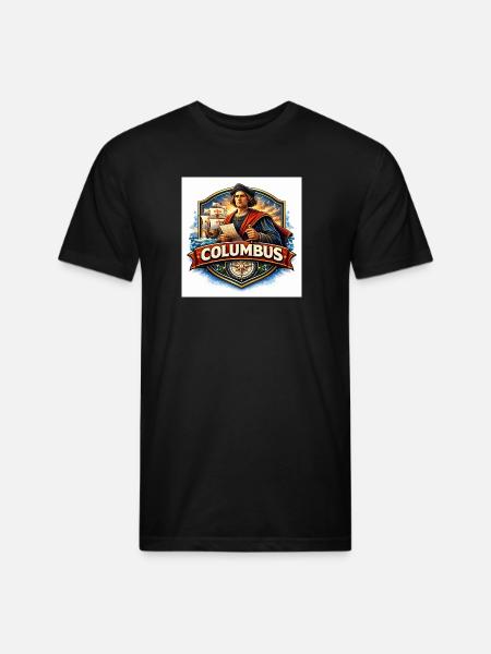 Seafaring Explorer Crest - Unisex Poly/Cotton T-Shirt - black
