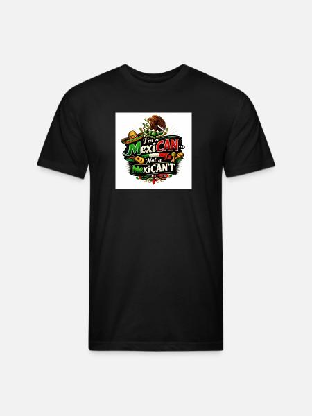 I'm a MexiCAN! - Unisex Poly/Cotton T-Shirt - black