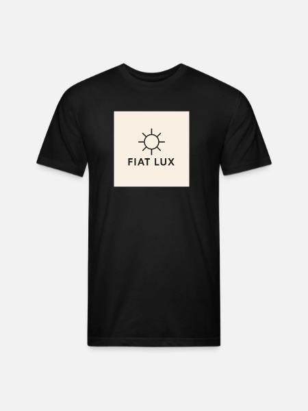 Fiat Lux Sun Emblem - Unisex Poly/Cotton T-Shirt - black