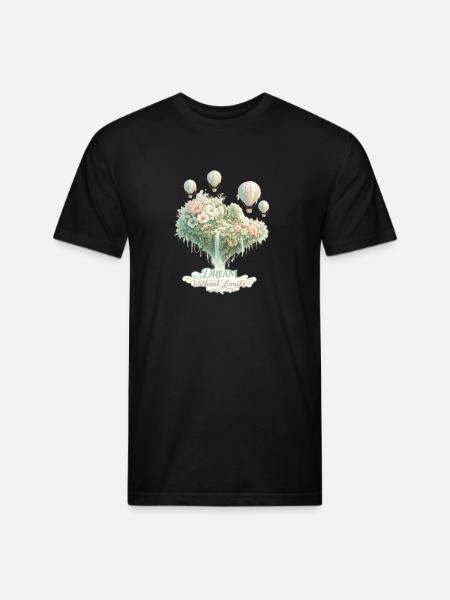 Dream Without Limits Float - Unisex Poly/Cotton T-Shirt - black
