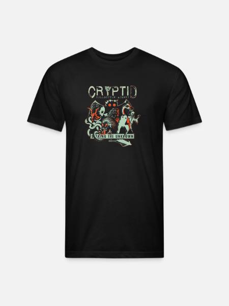 Cryptid Kin Palette Tee - Unisex Poly/Cotton T-Shirt - black