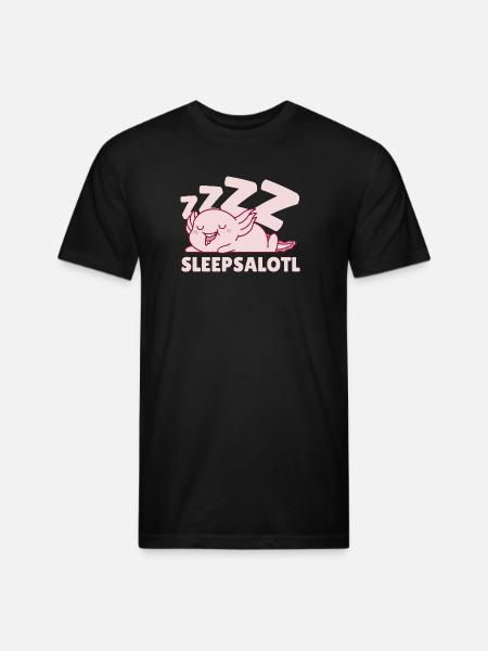 Sleepsalotl - Unisex Poly/Cotton T-Shirt - black
