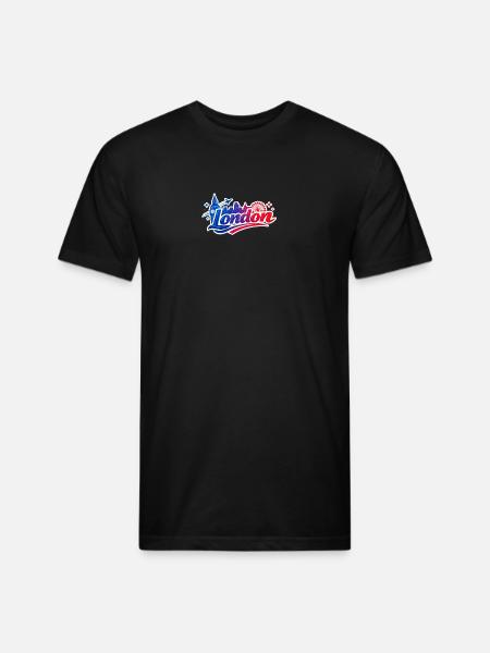 London Skyline Splash - Unisex Poly/Cotton T-Shirt - black
