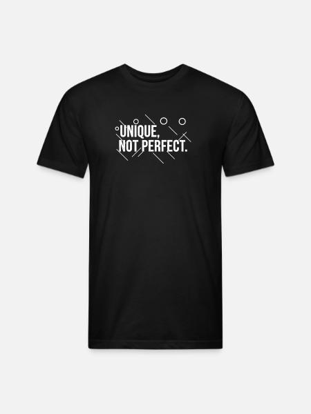 Unique-_Not_Perfect_Abstract - Unisex Poly/Cotton T-Shirt - black