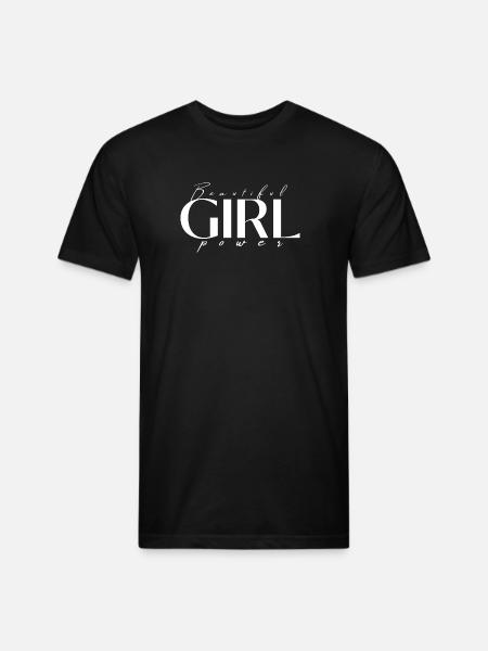 Beautiful Girl Power - Unisex Poly/Cotton T-Shirt - black