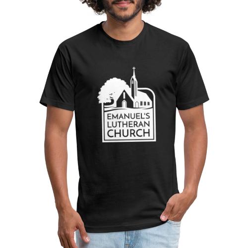 Single Vertical white2 - Unisex Poly/Cotton T-Shirt