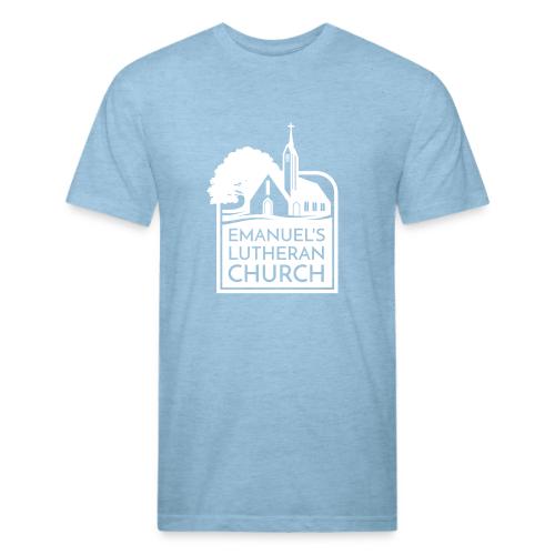Single Vertical white2 - Unisex Poly/Cotton T-Shirt