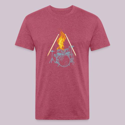 Drums on Fire - Unisex Poly/Cotton T-Shirt