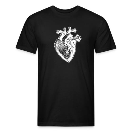 Heart - Men’s Fitted Poly/Cotton T-Shirt